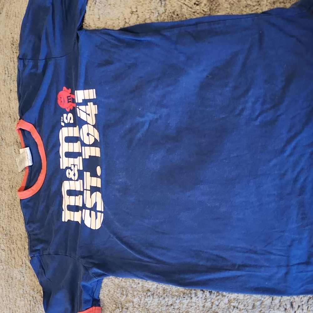 M&M's tee-shirt blue and orange MEDIUM